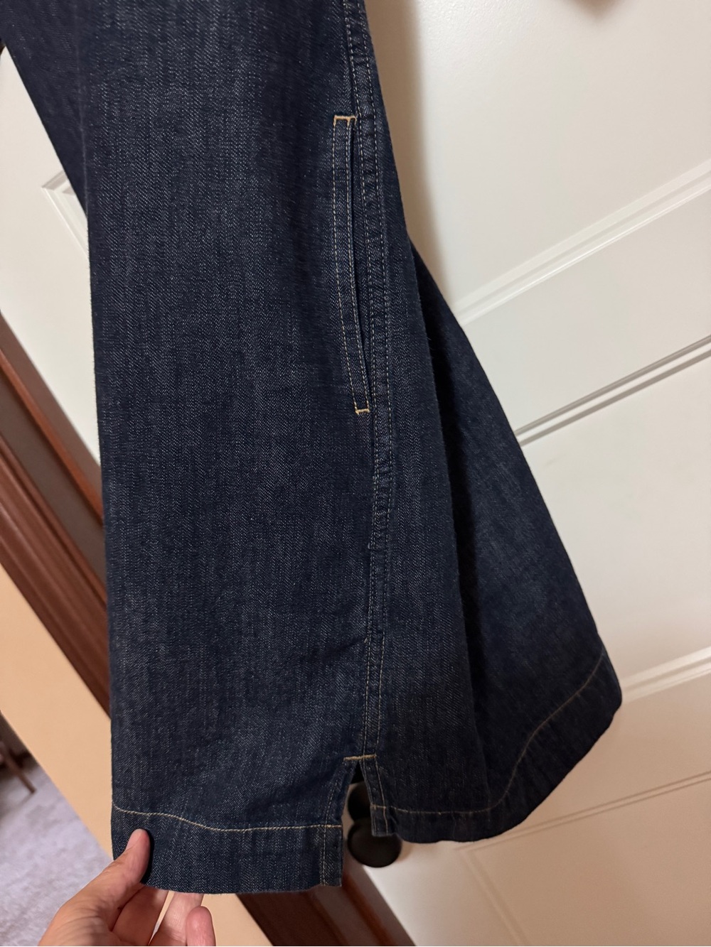 Ralph Lauren Dark Indigo Denim Midi Dress - Picture 6 of 9